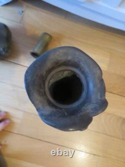 Art Nouveau Superbes 2 vases A de Raudery Nymphe art deco régule patine bronze