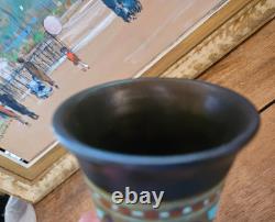 Art Nouveau Vase Ceramique Gouda Hollande Madeleine Plazuid Numerote H 15.50 CM