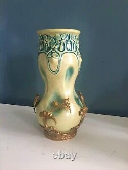 Art Nouveau Vase Julius Dressler Amphora Austria