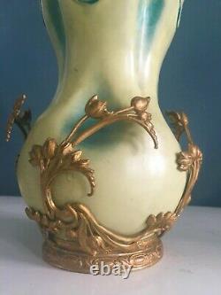 Art Nouveau Vase Julius Dressler Amphora Austria