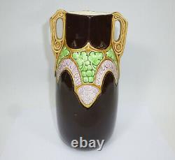 Art Nouveau Vase en Céramique Bohême