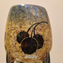 Art nouveau Amphora Paire de grand vases émail irisé H. 25 cm Marronnier