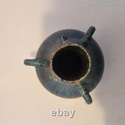 Art nouveau Maes, Dalpayrat Grand vase bougie à 3 anses Grès émaillé