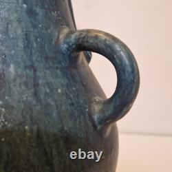 Art nouveau Maes, Dalpayrat Grand vase bougie à 3 anses Grès émaillé