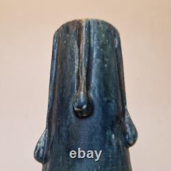 Art nouveau Maes, Dalpayrat Grand vase bougie à 3 anses Grès émaillé