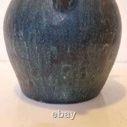 Art nouveau Maes, Dalpayrat Grand vase bougie à 3 anses Grès émaillé