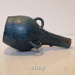 Art nouveau Maes, Dalpayrat Grand vase bougie à 3 anses Grès émaillé