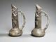 Art nouveau paire vases en étain signée W. Hering vers 1900