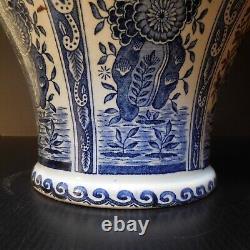 Art nouveau porcelaine vase Boch Delyes Belgium Royal Sphinx Holland N8694