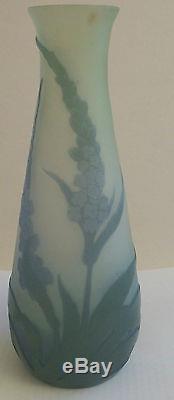 Art nouveau vase Gallé authentique