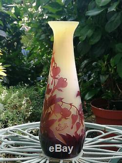 Authentique vase Gallé Art Nouveau