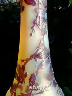 Authentique vase Gallé Art Nouveau