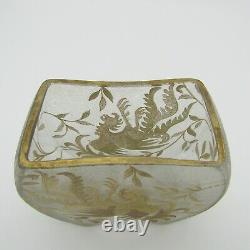 Baccarat, Saint Louis ou Montjoye Vase art nouveau à décor de phonix or, XIXe
