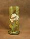 Beau Vase En Verre Emaille Art Nouveau Decor De Pavot Legras