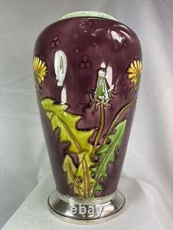 Beau ancien vase en céramique signé Sèvres art nouveau