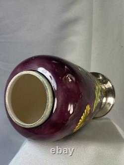 Beau ancien vase en céramique signé Sèvres art nouveau
