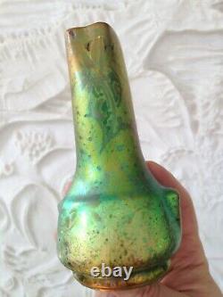 Beau vase céramique irisée signée Clément MASSIER Art nouveau