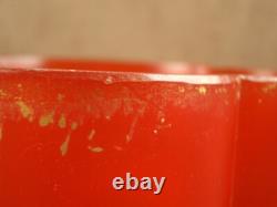 Bel Ancien Vase En Verre Emaille A L'or Art Nouveau Decor Oeillets