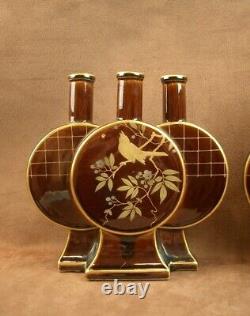 Belle Paire De Vases Art Nouveau Faience De Choisy Le Roi Hippolyte Boulenger