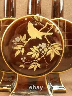Belle Paire De Vases Art Nouveau Faience De Choisy Le Roi Hippolyte Boulenger