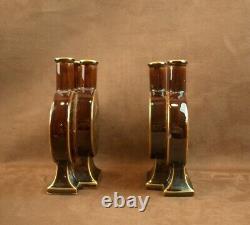 Belle Paire De Vases Art Nouveau Faience De Choisy Le Roi Hippolyte Boulenger