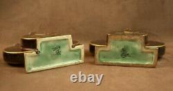 Belle Paire De Vases Art Nouveau Faience De Choisy Le Roi Hippolyte Boulenger
