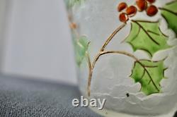 Blanchet Vase Verre Émaille Dégagé À L'acide Signé Art Nouveau Daum/montjoye