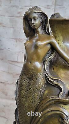 Bronze Sculpture Art Nouveau Superbe Détaillé Vase Français Original Figurine