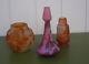 Collection De 3 Vases Galle Art Nouveau