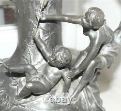 Charles Perron Pichet En Etain Epoque Art Nouveau Decor Venus Et Cupidon