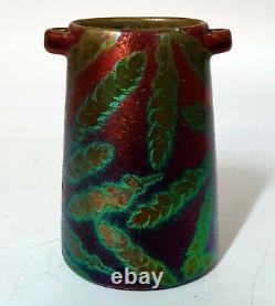Clement Massier Vase Reflets Metalique Epoque Art Nouveau Golfe Juan