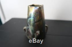Clément Massier précieux vase céramique irisé ART NOUVEAU japonisme