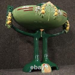 Coupe Art Nouveau Liberty Eichwald majolique vase céramique style ancien 900