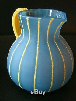 Cruche vase art nouveau art déco 1900 pâte de verre Daum Nancy croix de Lorraine