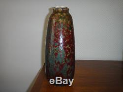 DALPAYRAT grand vase en grès rouge sang de boeuf Art nouveau 1900