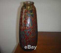 DALPAYRAT grand vase en grès rouge sang de boeuf Art nouveau 1900