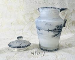 Daum Nancy Acid Etched Glass Vase Miniature Grave Acide Art Nouveau Judendstil