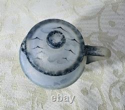 Daum Nancy Acid Etched Glass Vase Miniature Grave Acide Art Nouveau Judendstil