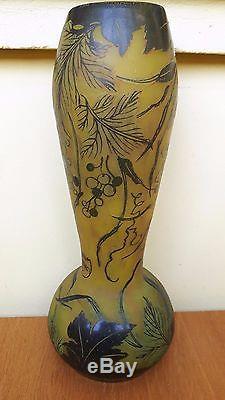 Daum Nancy Vase Jugendstil Art Nouveau