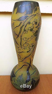 Daum Nancy Vase Jugendstil Art Nouveau