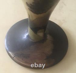 Daum Nancy Vase Pate De Verre Signé Gauthier Camille Foret 1900 Art Nouveau