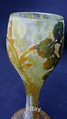 Daum Nancy vase pâte de verre miniature art nouveau 1900 rare era galle legras