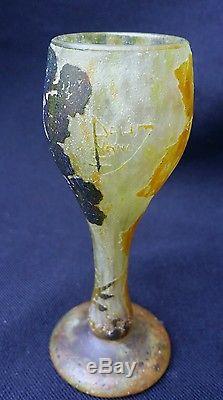 Daum Nancy vase pâte de verre miniature art nouveau 1900 rare era galle legras