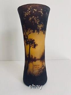 Daum Nancy vase pâte de verre Art Nouveau / Daum Nancy vase Glass paste