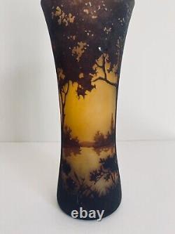 Daum Nancy vase pâte de verre Art Nouveau / Daum Nancy vase Glass paste