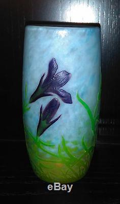 Daum original Art Nouveau Glass Vase