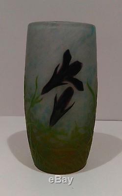 Daum original Art Nouveau Glass Vase