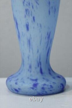 Delatte Nancy paire de grand vases en pate de verre Art Nouveau France XXème