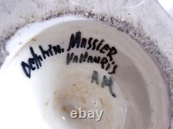 Delphin Massier Vallauris Paire D Aiguieres Vase Bacchus Femme Art Nouveau