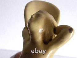 Delphin Massier Vallauris Paire D Aiguieres Vase Bacchus Femme Art Nouveau